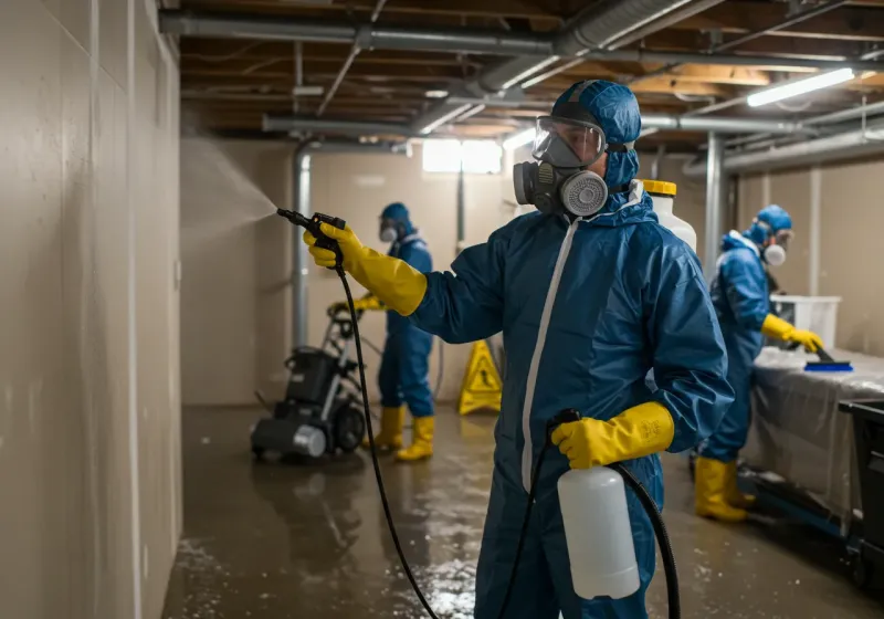 Basement Sanitization and Antimicrobial Treatment process in Rose Lodge, OR