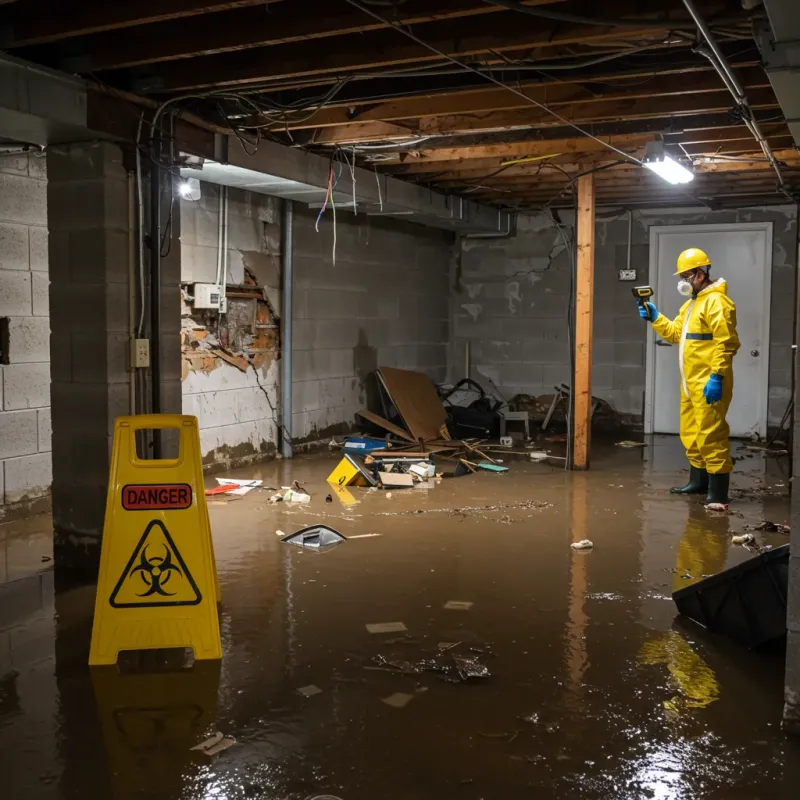 Flooded Basement Electrical Hazard in Rose Lodge, OR Property